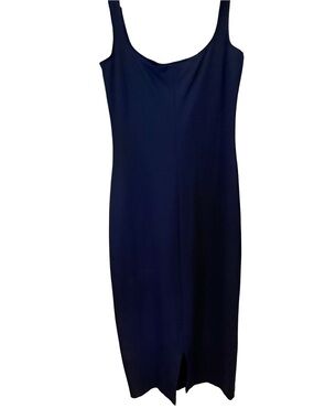 American Apparel Navy Blue Sleeveless Tank Misi Dress Body Slimming Sz M NWOT